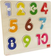 Goula Houten Puzzel Cijfers - Kinderpuzzel - 10 Stukjes