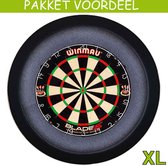 Dartbord Verlichting Voordeelpakket Pro + Blade 5 + Dartbordverlichting Basic XL(Zwart)