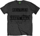 The Beatles Heren Tshirt -M- Abbey Road Sign Grijs