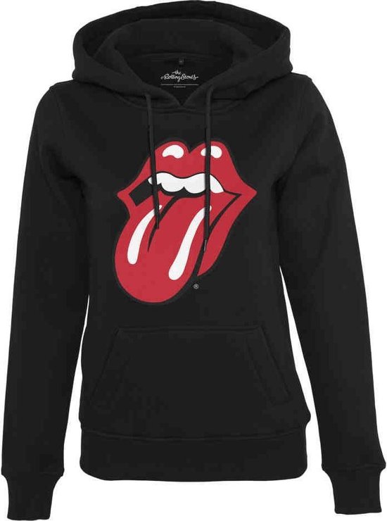 Urban Classics The Rolling Stones Hoodie/trui Rolling Stones Tongue Zwart