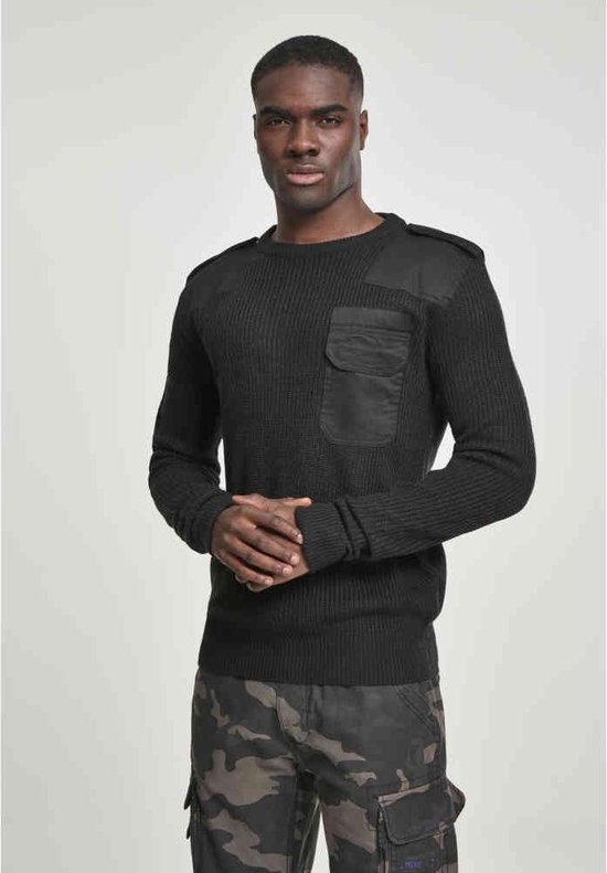 Urban Classics Longsleeve shirt BW Pullover Zwart