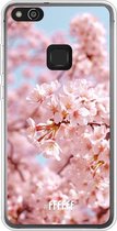 Huawei P10 Lite Hoesje Transparant TPU Case - Cherry Blossom #ffffff