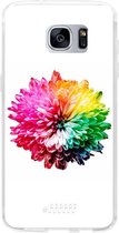 Samsung Galaxy S7 Edge Hoesje Transparant TPU Case - Rainbow Pompon #ffffff