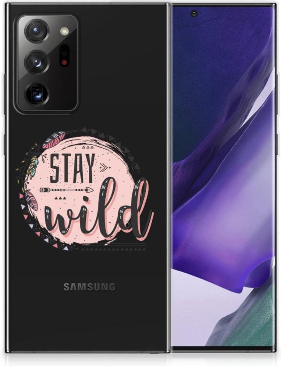 Samsung Galaxy Note20 Ultra Telefoonhoesje met Naam Boho Stay Wild