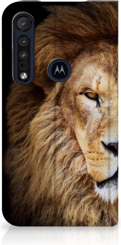 Étui Stand Motorola G8 Plus Smart Cover Case Lion