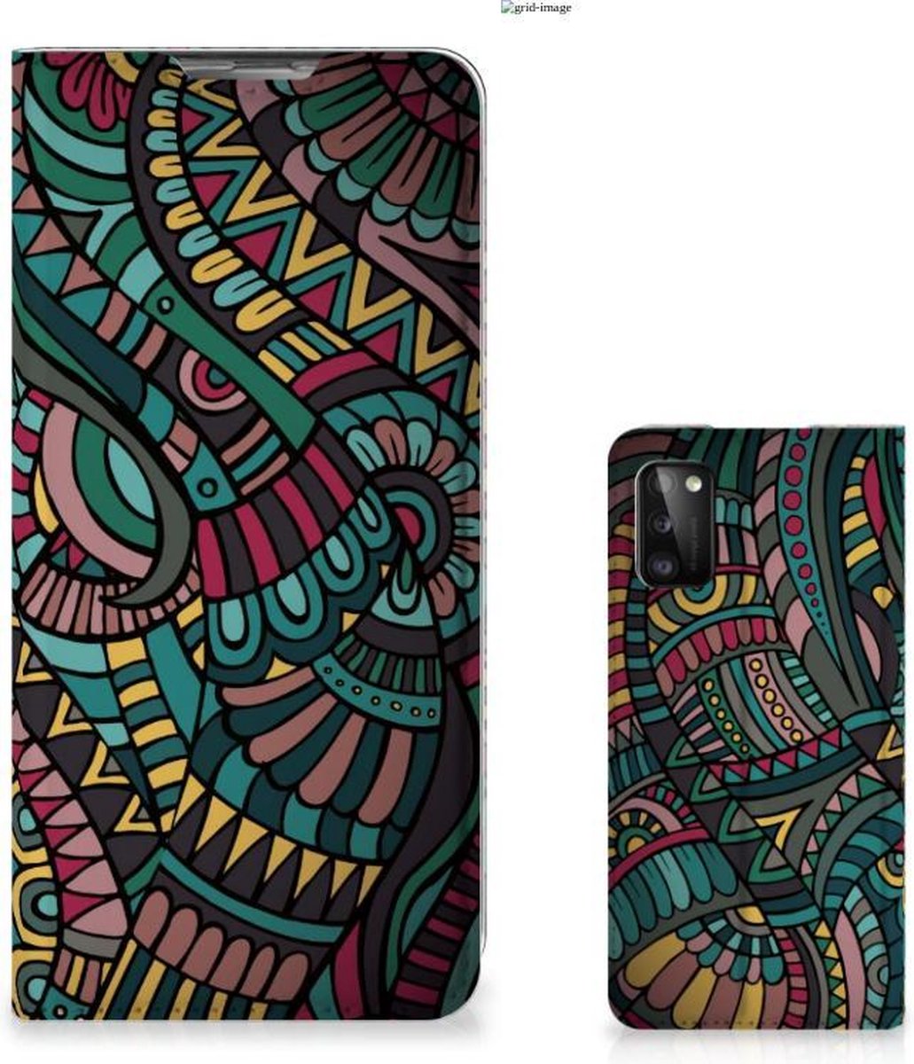 Samsung Galaxy A41 Hoesje met Magneet Aztec