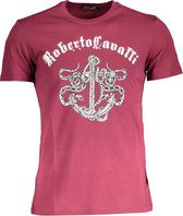 Roberto Cavalli T-shirt Rood XL Heren