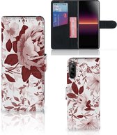 Bookcase Sony Xperia L4 GSM Hoesje Watercolor Flowers