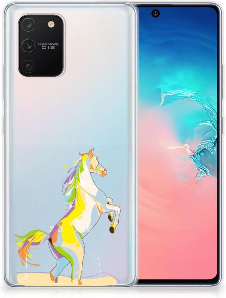 Samsung Galaxy S10 Lite Telefoonhoesje met Naam Horse Color