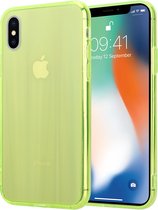 Gekleurde laser case geschikt voor Apple iPhone X / Xs - groen