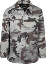 Urban Classics Jacket -3XL- Camo Cotton Coach Grijs