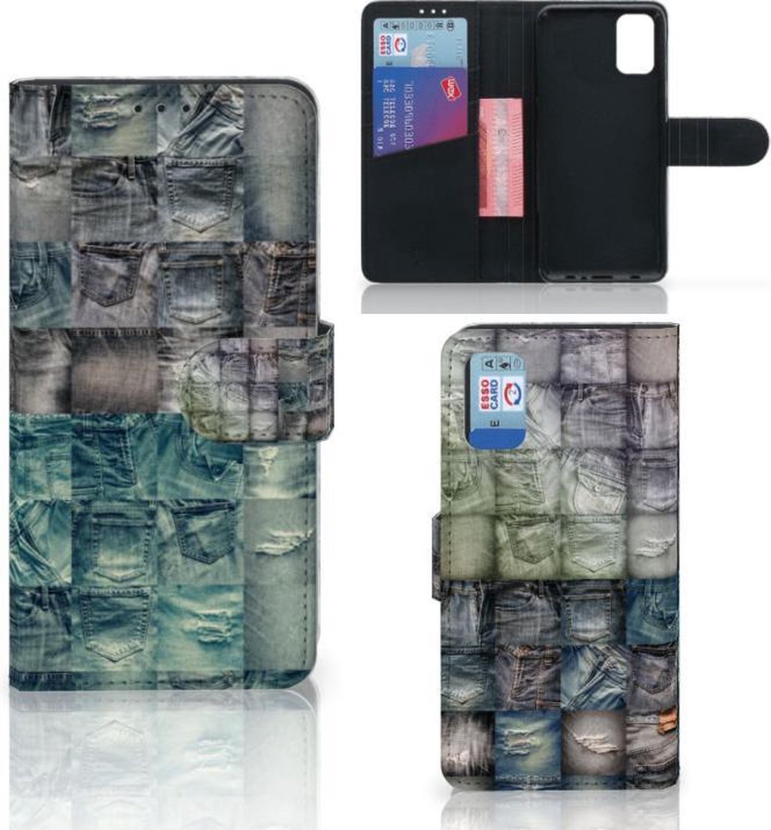 Wallet Case met Pasjes Samsung Galaxy A41 Spijkerbroeken