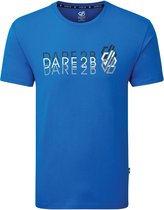 Dare 2B Focalize Grafisch T-Shirt Met Korte Mouwen Voor Heren Helderblauw