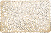 8x Rechthoekige placemats glanzend goud 29 x 44 cm - Zeller - Keukenbenodigdheden - Tafeldecoratie - Borden onderleggers van kunststof