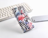 P.C.K. Hoesje/Boekhoesje/Bookcase/Book/Bookcase/Bookcase luxe Flamingo print geschikt voor Samsung Galaxy A51