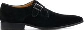 Giuseppe Maurizio Mannen Suède Gespschoenen / Herenschoenen / Instapper G3011 - Zwart - Maat  43