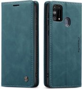 CaseMe Book Case - Geschikt voor Samsung Galaxy M31 Hoesje - Groen