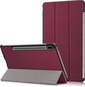 Tri-Fold Book Case - Samsung Galaxy Tab S7 / S8 Hoesje - Bordeaux
