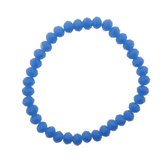 Melady Kralen Armband 37beads*6mm Blauw Glas Rond Kralen Armband Dames Armbandjes Sieraden Dames