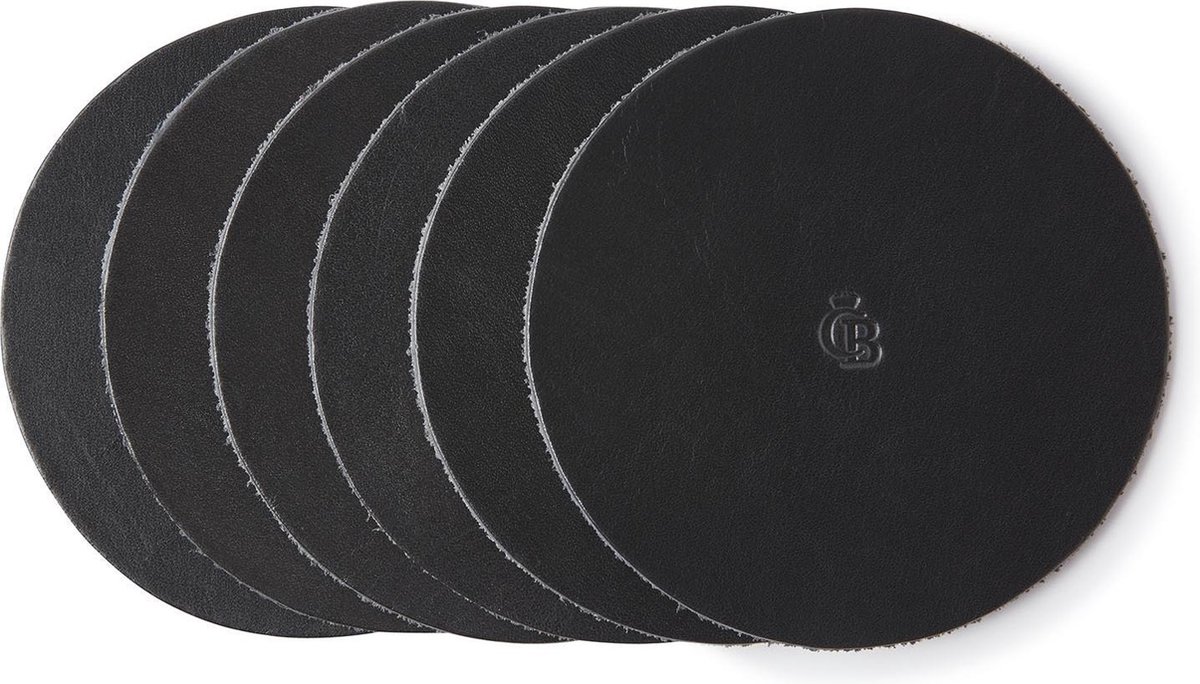 Castelijn & Beerens - Gaucho Onderzetters 6 stuks | zwart -