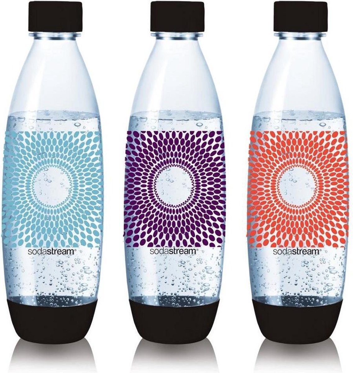 Sodastream flessen - Vuurwerk print - 1L - 3 stuks