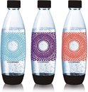SodaStream herbruikbare flessen - Vuurwerk print - 1 liter - 3 stuks