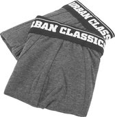 Urban Classics Boxershorts set -S- Double Pack Grijs