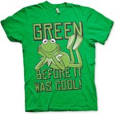 The Muppets Heren Tshirt -M- Kermit - Green, Before It Was Cool! Groen