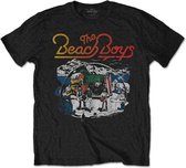 The Beach Boys Heren Tshirt -XXL- Live Drawing Zwart
