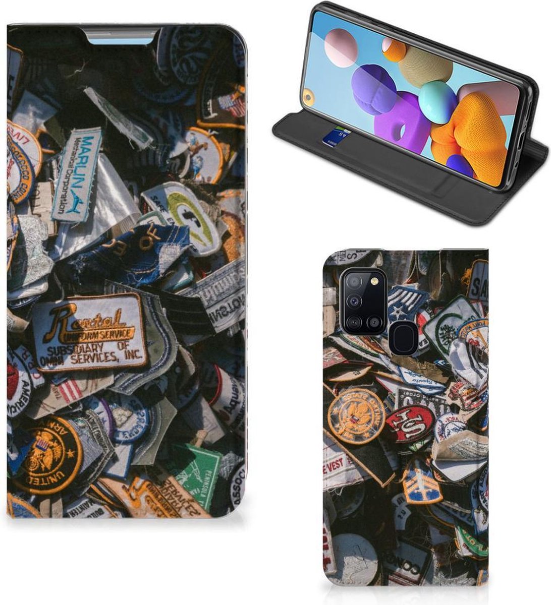 Samsung Galaxy A21s Stand Case Badges