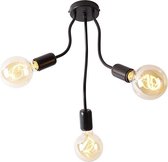 QAZQA wimme - Design Plafondlamp - 3 lichts - Ø 28 cm - Zwart -  Woonkamer | Slaapkamer | Keuken