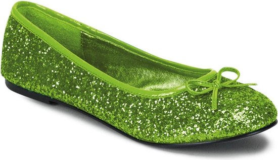 Boost sla Normalisatie Lime groene ballerina schoenen met glitters 41 | bol.com
