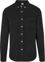 Urban Classics - Corduroy Overhemd - XL - Zwart