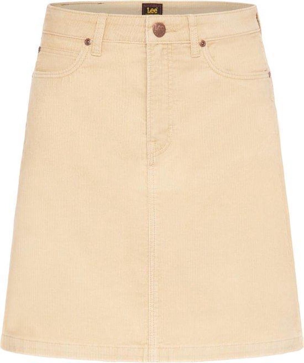 A LINE ZIP SKIRT 32_00 Beige