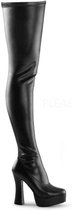 Pleaser Plateau overknee Laarzen -39 Shoes- ELECTRA-3000Z US 9 Zwart