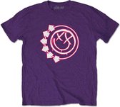 Blink182 Heren Tshirt -XXL- Six Arrow Smiley Paars