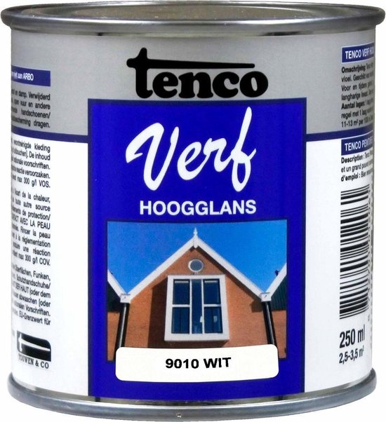 Paleis Monet Voorbeeld Tenco verf hoogglans wit (RAL 9010) - 250 ml | bol.com