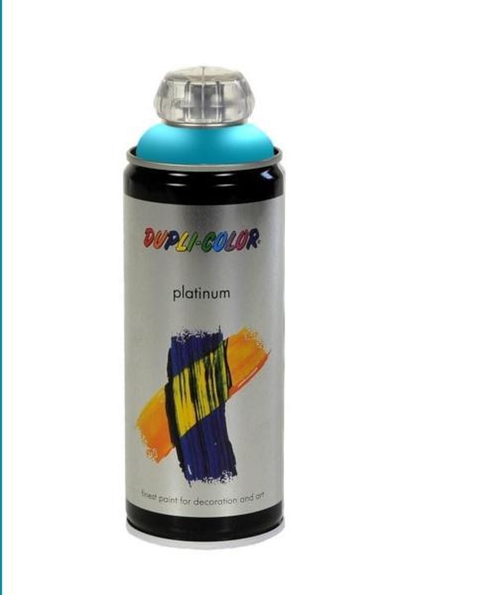 Dupli-Color platinum zijdemat lak petrolblauw - 400 ml.