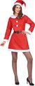 Kerstvrouw Miss Santa - Kostuum - Maat M - Rood