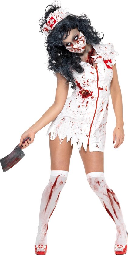"Halloween Zombieverpleegsterpak voor vrouwen - Verkleedkleding - Small"
