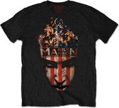 Marilyn Manson Heren Tshirt -XL- Crown Zwart