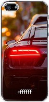iPhone SE (2016) Hoesje Transparant TPU Case - Audi R8 Back #ffffff