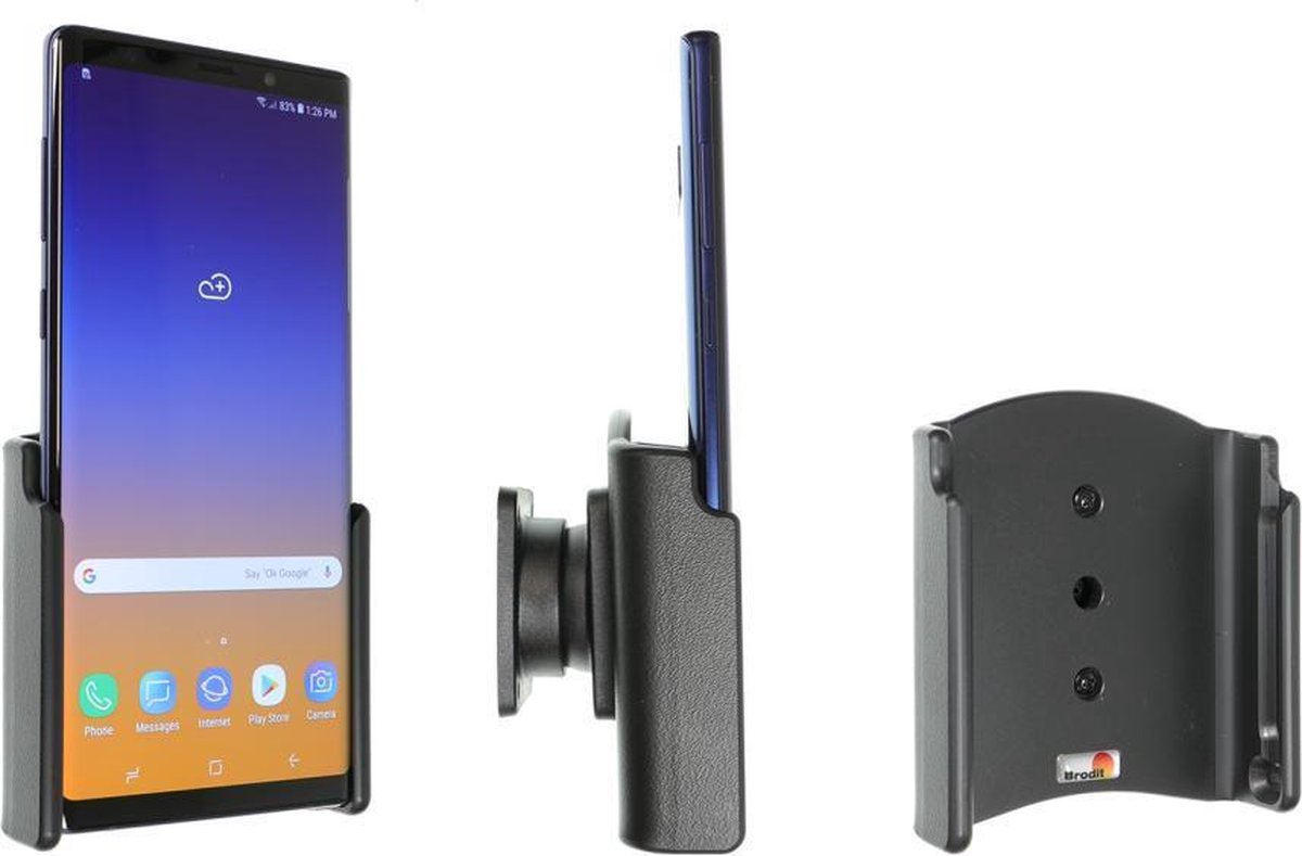 Brodit houder geschikt voor Samsung Galaxy Note 9 Passieve houder met swivelmount