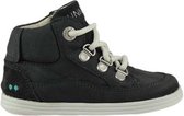 Bunnies JR Sjimmie Stoer Jongens Hoge Sneakers - Zwart - Leer - Veters