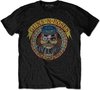 Guns N' Roses - Skull Circle Heren T-shirt - 2XL - Zwart