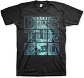 Disturbed Heren Tshirt -S- Evolution Zwart