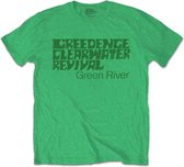 Creedence Clearwater Revival Heren Tshirt -M- Green River Groen