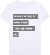 Marvel The Avengers Heren Tshirt -S- Now That They're Gone Wit