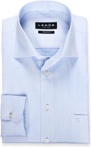 Ledeb Regular Fit overhemd - blauw - Strijkvrij - Boordmaat: 47