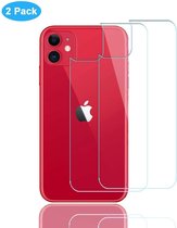 Apple iPhone 11 Achterkant protector Glas - 6.1 inch Tempered Glass Back cover bescherming Screenprotector 2x AR QUALITY